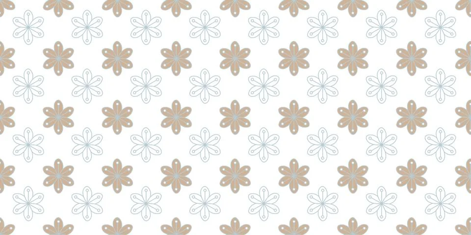 Delicate vector seamless pattern with small flowers on a white background Ilustración de archivo