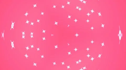 Delicate white floral pattern on abstract pink background texture loop Stock Footage 337500267