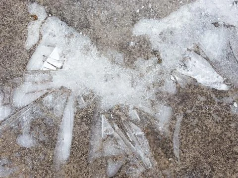 Delicate white ice Stock Photos