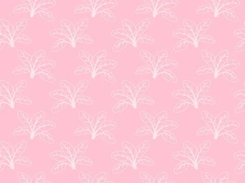 Delicate white leaf pattern on a soft pink background.  A seamless design p.. Stockillustratie