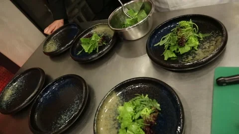 An delicates meal 3 Video stock 312929003