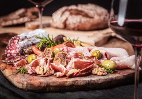 Delicatessen on a table Stock Photos