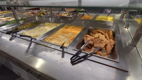 A delicious and extensive buffet spread featuring a wonderful variety of Stockbeeldmateriaal 295076016