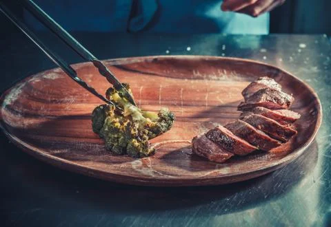 Delicious appetizer with herbs Stock Photos