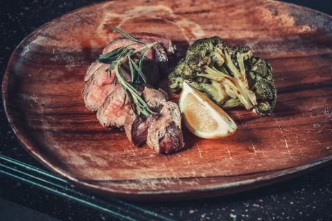 Delicious appetizer with herbs Stock Photos