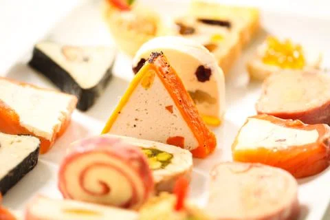 Delicious appetizers Stock Photos
