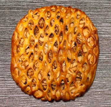 Delicious appetizing apple pie Stock Photos