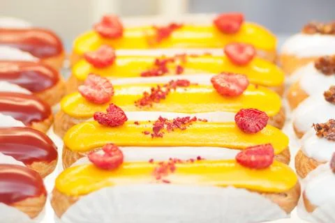 Delicious appetizing brewed cakes. Stock Photos