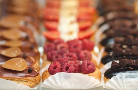 Delicious appetizing brewed cakes. Stock Photos
