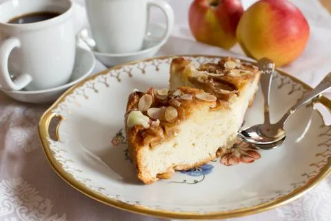 Delicious apple cake Stock Photos