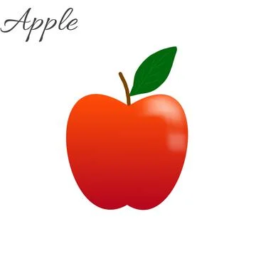 Delicious apple illustration Stock Illustration