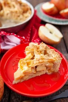 Delicious apple pie Stock Photos