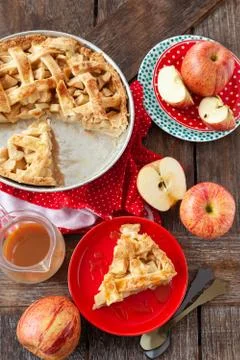 Delicious apple pie Stock Photos