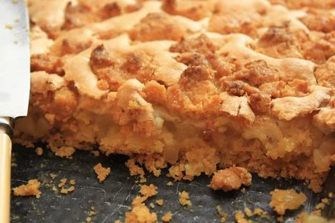 Delicious apple pie on the table Stock Photos