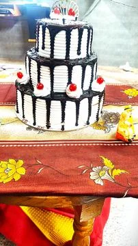 Delicious back forest cake Stock Photos