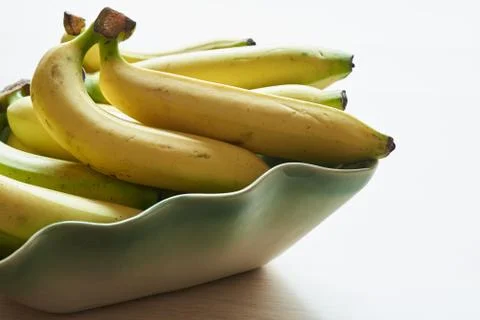Delicious bananas on the table Stock Photos