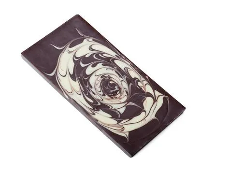 Delicious bar of mixed chocolate with pattern Delicious bar of mixed choco... Stock Photos