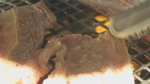 Delicious barbecue Stock Footage 70543292