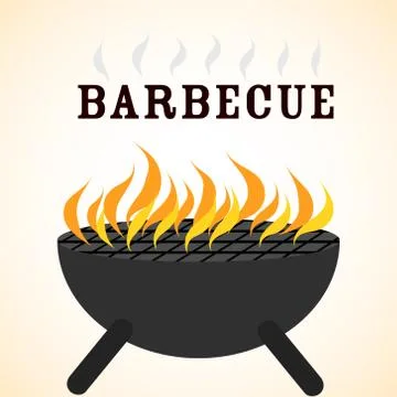 Delicious barbecue grill design, vector illustration eps10 graphic Illustrazione stock