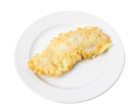 Delicious battered chicken chop. Stock Photos