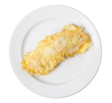Delicious battered chicken chop. Stock Photos