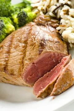 Delicious beef grilled Stock Photos