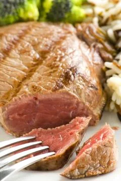 Delicious beef grilled Stock Photos