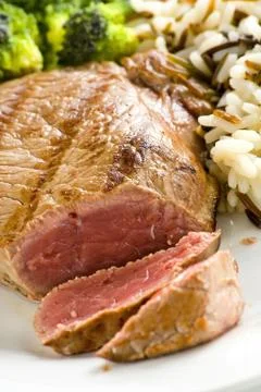 Delicious beef grilled Stock Photos
