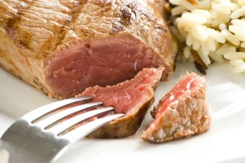 Delicious beef grilled Stock Photos