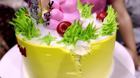 Delicious Birthday Cake Video stock 332759974