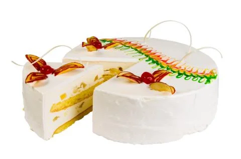 Delicious biscuit cake Stock Photos