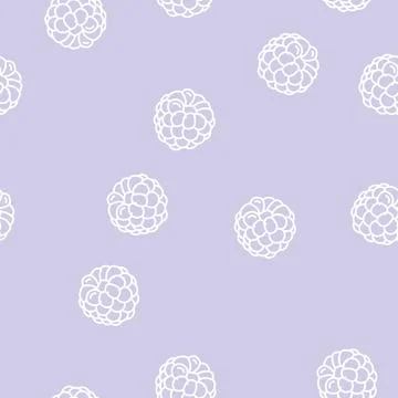 Delicious blackberry line seamless pattern Illustrazione stock