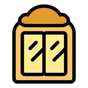 Delicious bread icon with bakery theme Stock Illustration