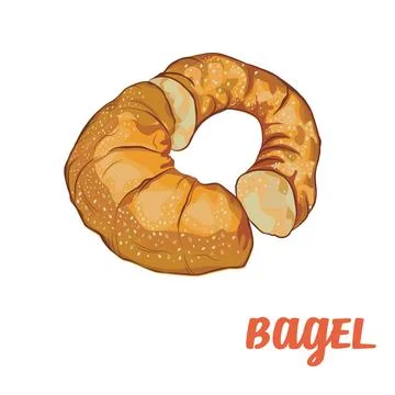 Delicious bread. Stock Illustration