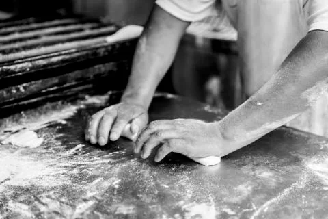 Delicious bread production Stock Photos