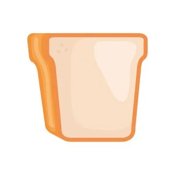 Delicious bread toast icon Stock Illustration