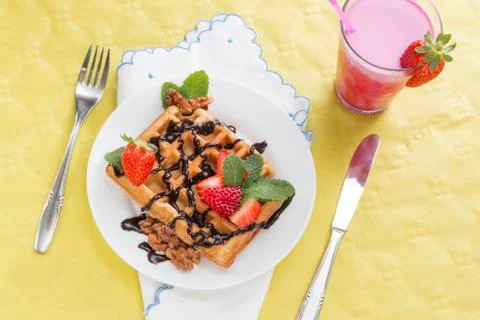 Delicious breakfast Stock Photos