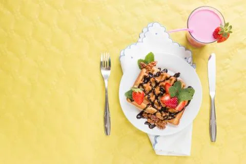 Delicious breakfast Stock Photos