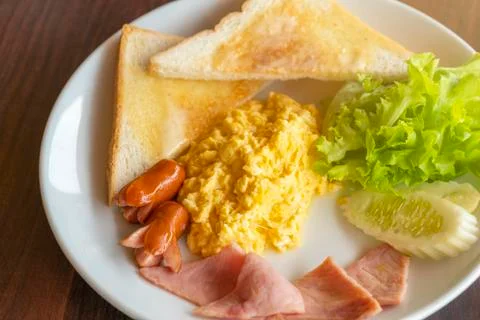 Delicious breakfast 스톡 사진