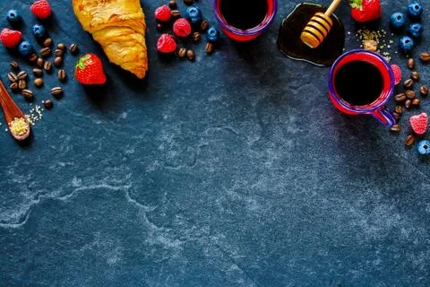 Delicious breakfast set Foto stock