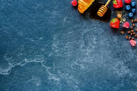Delicious breakfast set Stock Photos