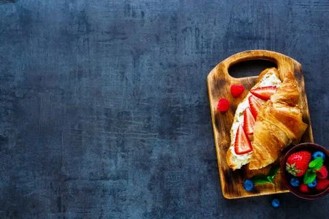 Delicious breakfast set Stock Photos