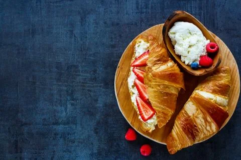 Delicious breakfast set Stock Photos