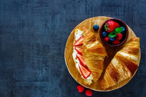 Delicious breakfast set Stock Photos