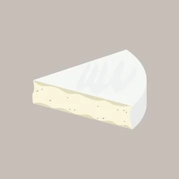 Delicious Brie cheese. 库存插图