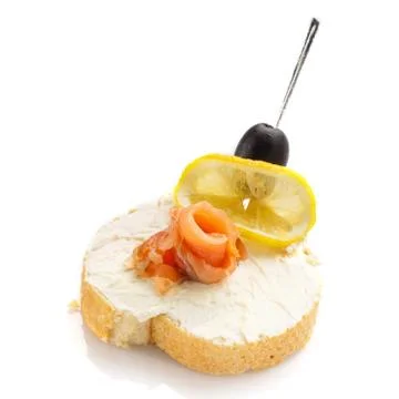 Delicious buffet,  settee on  white background Stock Photos