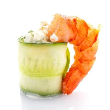 Delicious buffet,  settee on  white background Stock Photos