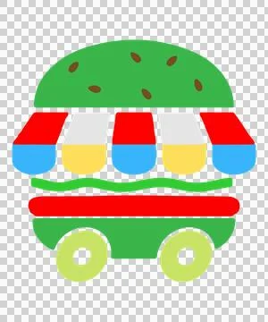 Delicious Burger Stock Illustration