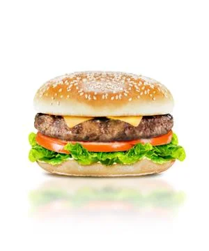 Delicious burger Stock Photos