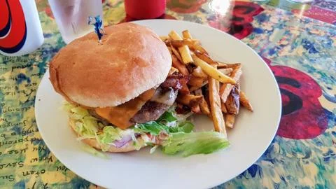 Delicious Burger Fotos de archivo